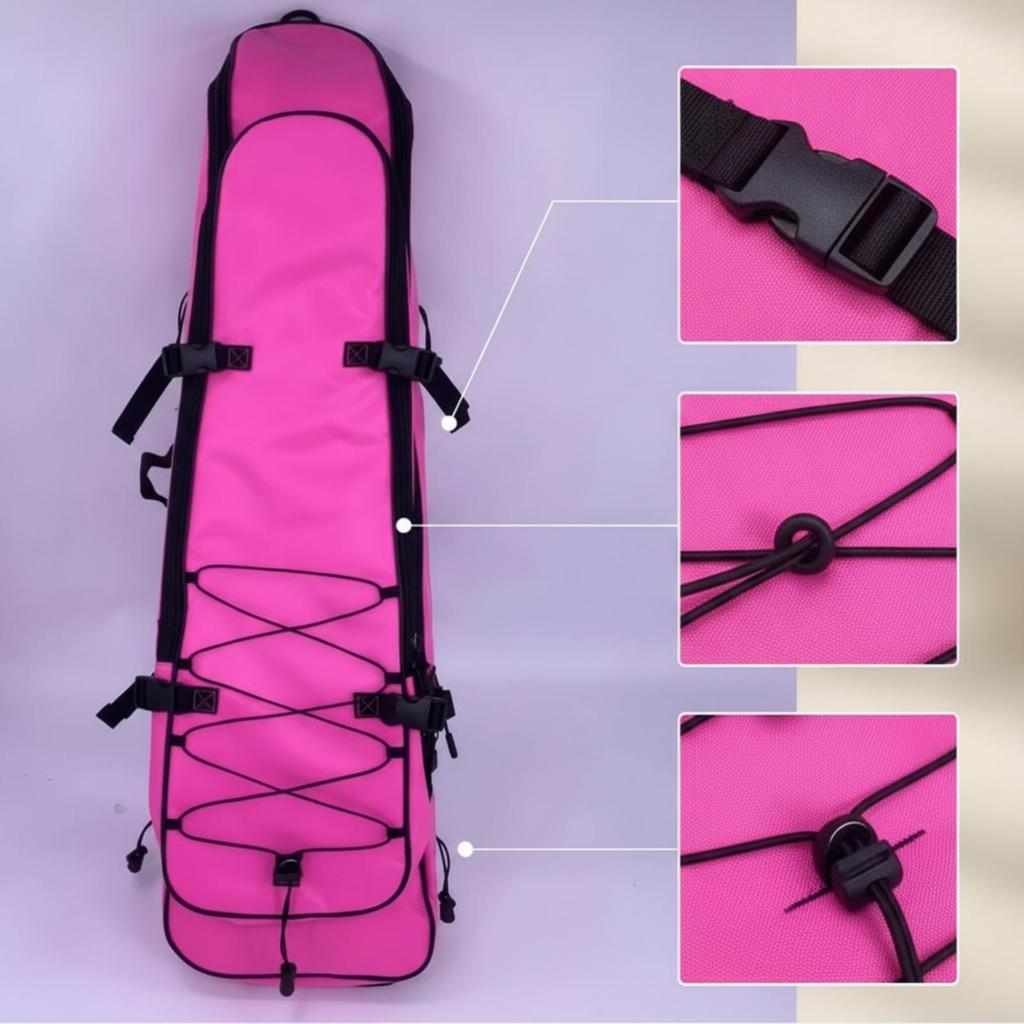 Extended Fin Equipment Bag Sleek Shielded for Freedivers,