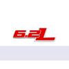 3D Metal Car Decor 6.2L Emblem Fender Tail Side Badge Rear Bumper Trunk Sticker F150 Badge Rear Bumper Trunk Sticker