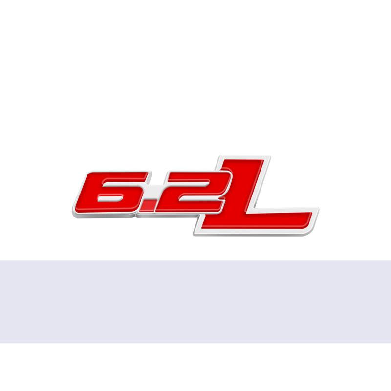 3D Metal Car Decor 6.2L Emblem Fender Tail Side Badge Rear Bumper Trunk Sticker F150 Badge Rear Bumper Trunk Sticker