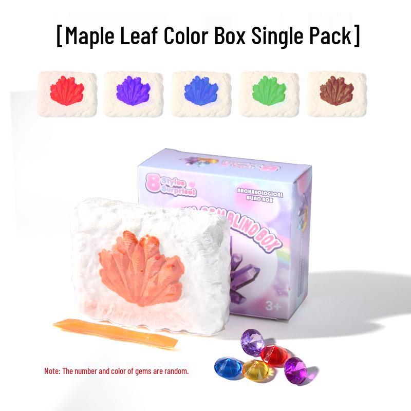 Terracotta Warriors Excavation Kit for Kids - Archaeological Blind Box Toy with Handmade Gems and Treasure Puzzle