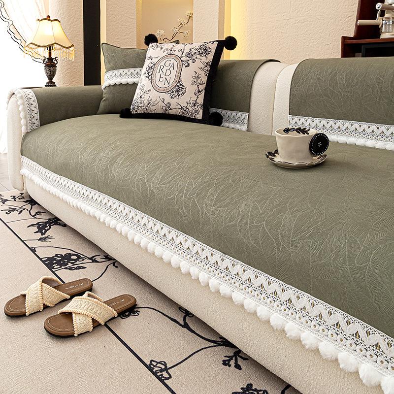 French Cream Wind Sofa Cushion, Universal In All Seasons, New  Seat Cushion, One-Piece Combination Sofa Cushion Cover