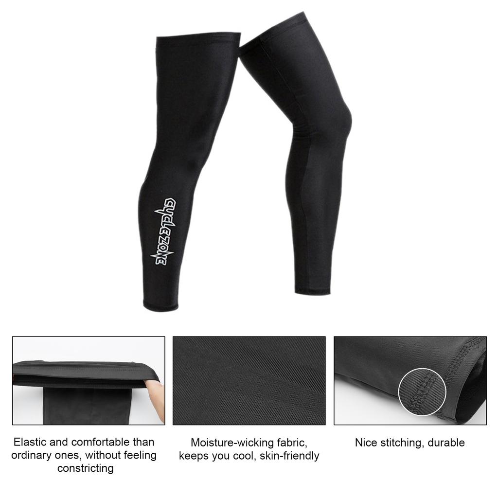 1 Pair Unisex Long Leg Sleeves Summer Sun Protection Leg Cover for Bike Cycle Hiking Running