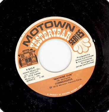 

7inch Record COMMODORES - Machine Gun / I Feel Sanctified Y573F Motown 1975 US Dance & Electronica Used