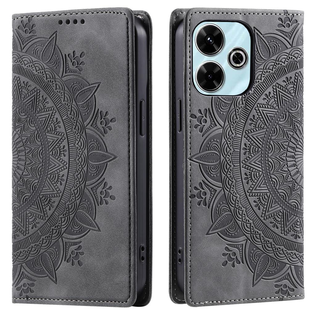 Style-010 For Xiaomi Redmi 13 5G/4G Case Magnetic Closing Leather Phone Cover Pattern Imprinted