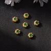 Gold Vajra Butterfly Spacer Beads with Gemstone Look and Strong Color Retention – Alloy Drip Oil Finish