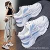 Retro Versatile Sneakers Women's 2025 New Breathable Platform Dad Shoes Niche Ins Trendy Casual Little White Shoes Women