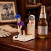 Casual Game Night Opener Bottle Opener, Golf Swing Beer Shape, Fun Board Dinner Party Accessory Durable Creative Ornament, for Home Bars And
