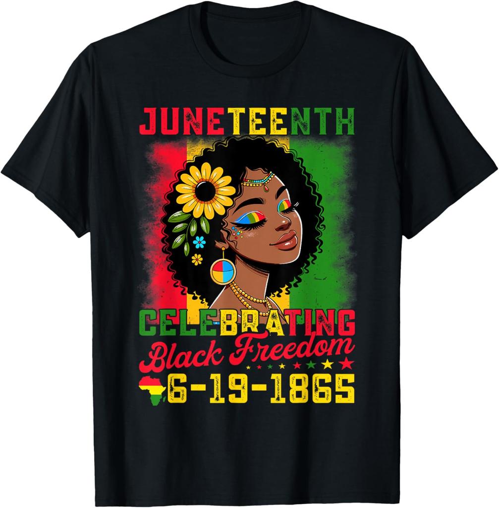 Juneteenth Shirts Women Celebrating Black Freedom Day 1865 Unisex T-Shirt