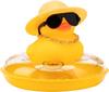 Car Rubber Duck Dashboard Yellow Duck Decoration For Car Dashboard Decorations Duck Toy With Swim Ring