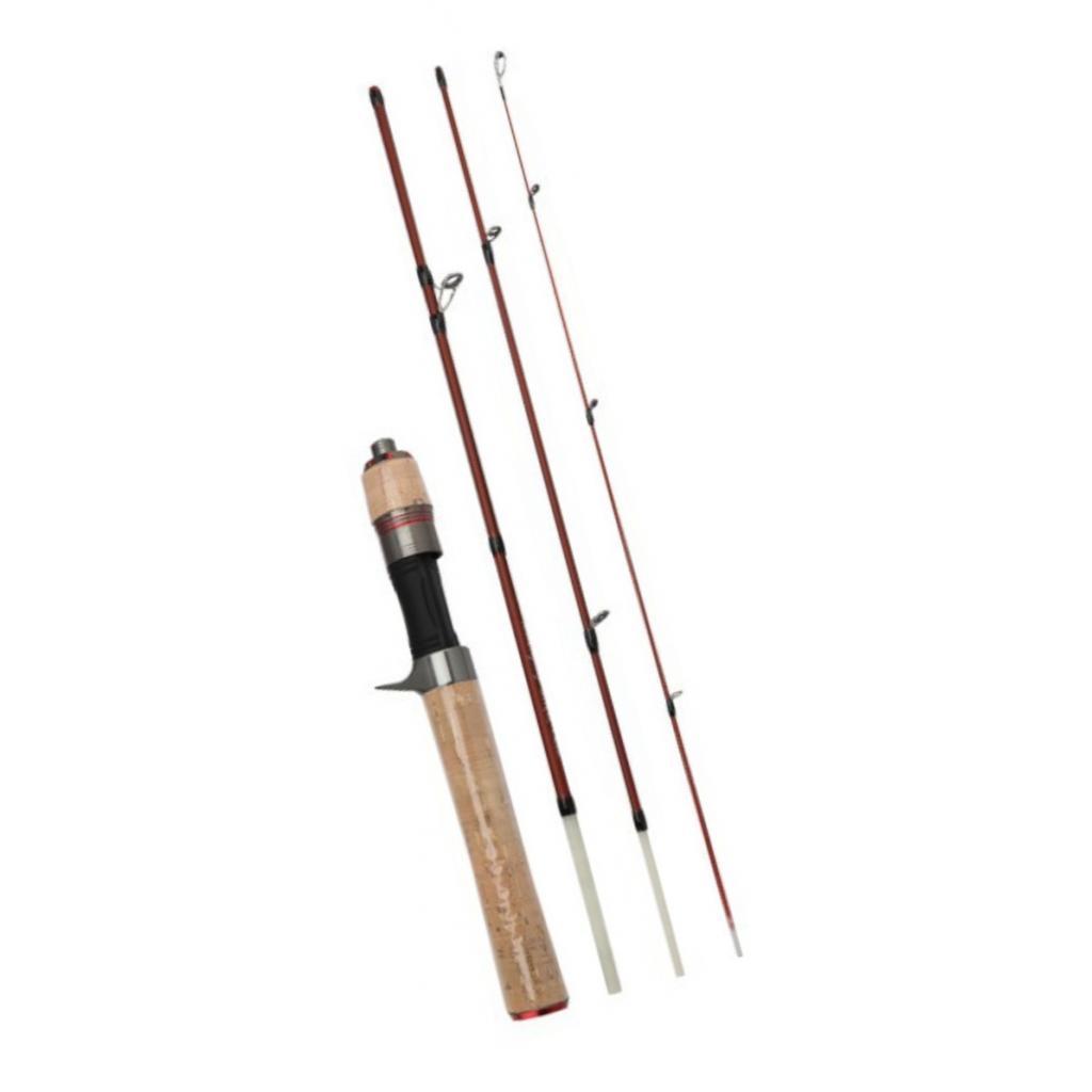 Fishing Rod for Lures, 4 Section Composite Travel Stream Anglers
