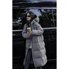 Korean Style Loose Hooded Mid-length Cotton Jacket for Women In Winter