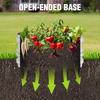 3Pcs 2x2x1ft Galvanized Raised Garden Bed Set White Rust Corrosion Protection Easy Assembly Safe Edge Ideal for Vegetables Flow