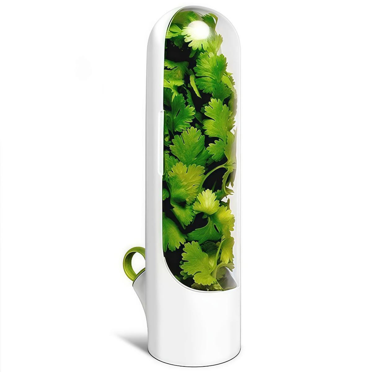 Herbal Preservation Pods, Herbal Preservation Vegetables, Fresh Cilantro Container Suitable for Refrigerator, Keep Bottle for Herbal Preservation 1pcs слоновая кость