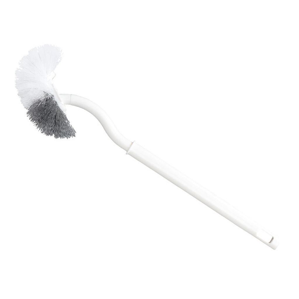 S Shaped Toilet Brush Hanging Hole Space Saving Toilet Multifunctional Scrub Brush for Bathroom