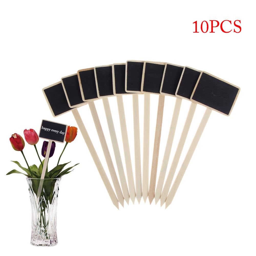 Minihaus Dekorationen Gewächshaus Gartengeräte Holztafel Klassifizierungsmarker Pflanzenetiketten