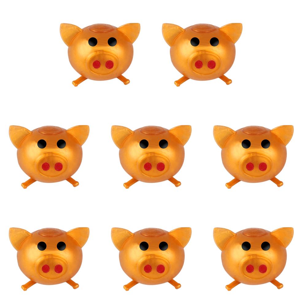 

10PCS Jello Pig Cute Toys Anti Stress Squishy Squeeze Pig Children Gift Soft Sticky Pig Figurines Creative Design for Boys Girls
