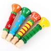 Holztrompete Kinderspielzeug Horn Pfeife Musikinstrument für Kinder Früherziehung Montessori-Spielzeug Klangtrainingsspiele