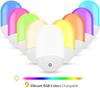 EU Plug RGB LED Night Light Night Light RGB Touch/Remote Control/Sensor Kids Light Energy Saving