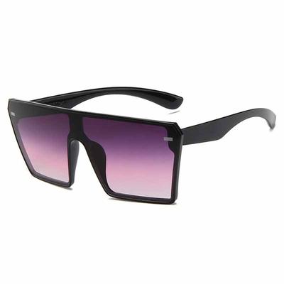 Vintage Luxury Brand Sunglasses Women Men Big Frame Square Windproof UV400 Protection Rivets Shades