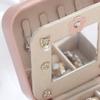 PU Jewelry Storage Box Dustproof Trinkets Storage Organizer  For Home/Travel/Outdoor