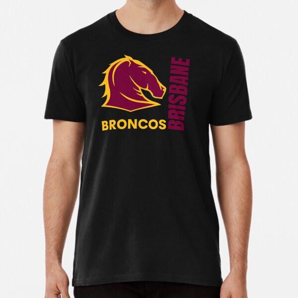 Brisbane Broncos,Rugby, Queensland, Austrálie S až 5XL Vyrobeno v AU/USA Tričko