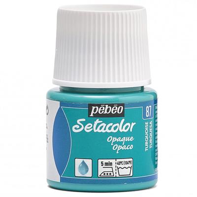 Pebeo Kumaş Boyası Koyu Kumaşlara Boya Seta Color Opak Renk 45ml Turkuaz 87