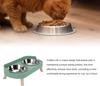 Elevated Dog Feeder, Elevated Cat Food and Water Bowl Set with 2 Stainless Steel Bowls, Pet Feeding Station, Feeder Stand (Avocado Green)