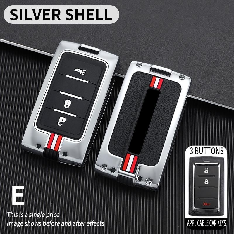 Zinc Alloy Car Key Case Cover Shell Fob for Jeep Wagoneer 2025- 2025 for Grand Cherokee L 2020 2025 2025 Key Chains Accessories