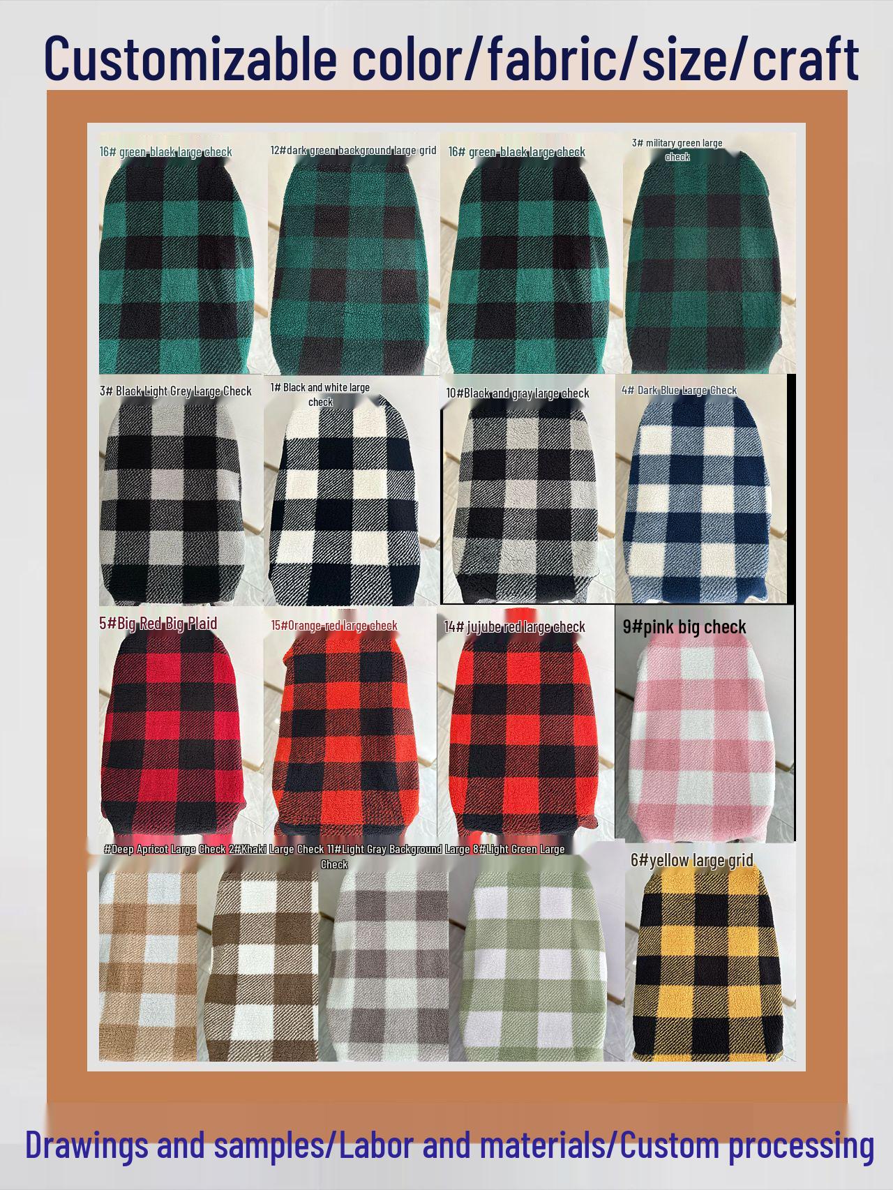 

Європейський та американський приталений кардиган на блискавці з капюшоном, з довгою рукавою, у клітинку, з флісу Medium