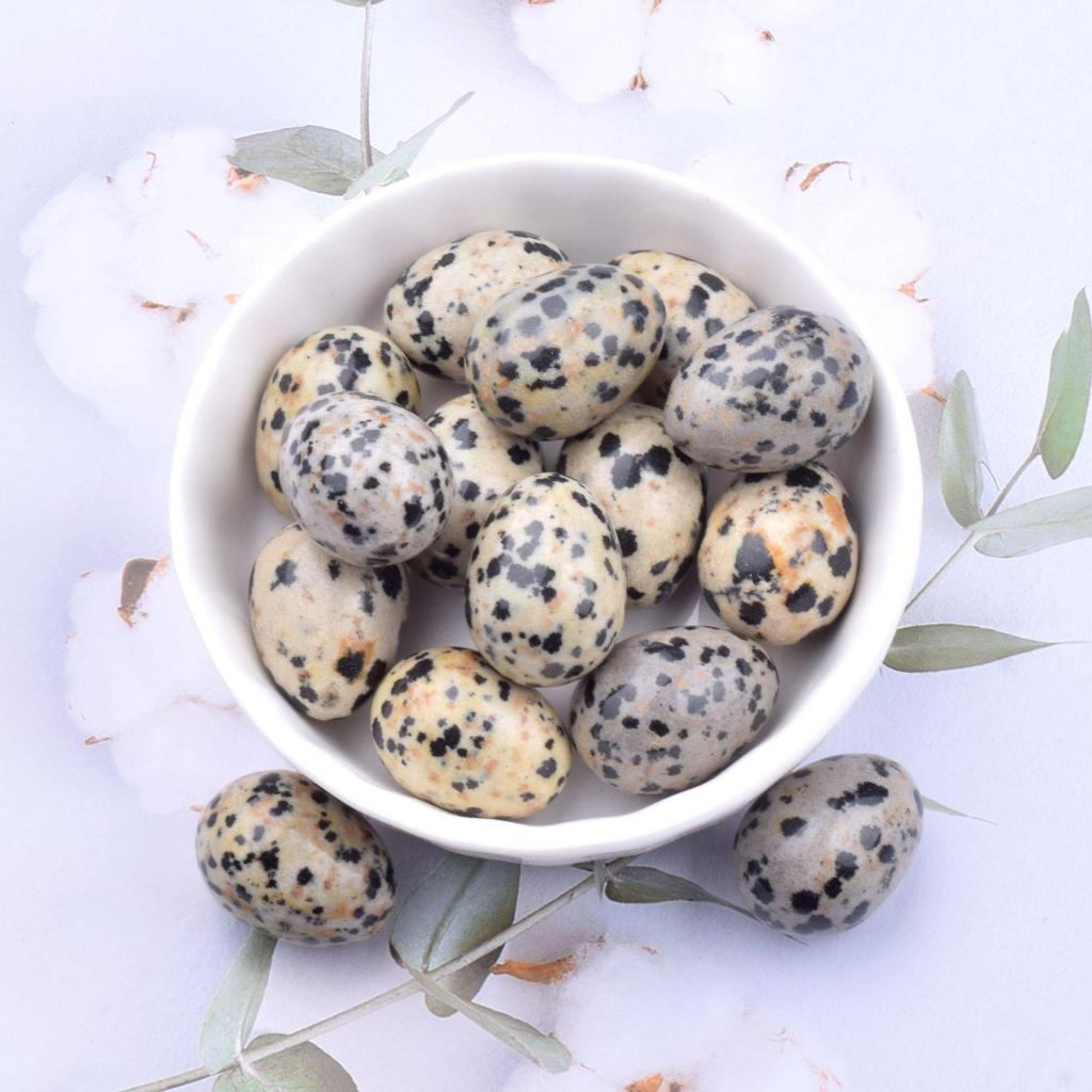 Easter Gemstone Crystal Eggs 2cm - Natural Small Bird Eggs for Display or Play