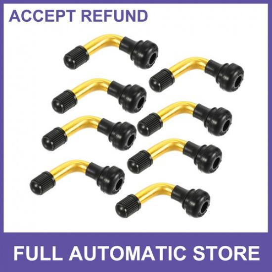 

Eight PVR50 Tubeless Tire Valve Stem for Cars RV Bicycles Gold Tone Universal
