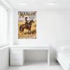 Vintage Marlin Firearms Metal Sign Western Cowboy Horse Rifle Art Wall Decor for Man Cave Bar Shop