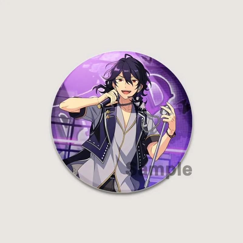 32/44/58mm Anime Ensemble Stars Pins Cartoon Characters Rei Sakuma Badge Handmade Brooches Breastpin for Backpack Clothes Gift Accessory