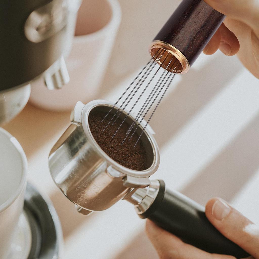 Dystrybutor do tamperowania Akcesoria do kawy Drewniane Narzędzia do espresso do sklepu z herbatą mleczną Hotel