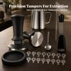 Espresso Tamping Kit with Pitcher Ergonomic Latte Art Set Stencils Non-Slip
