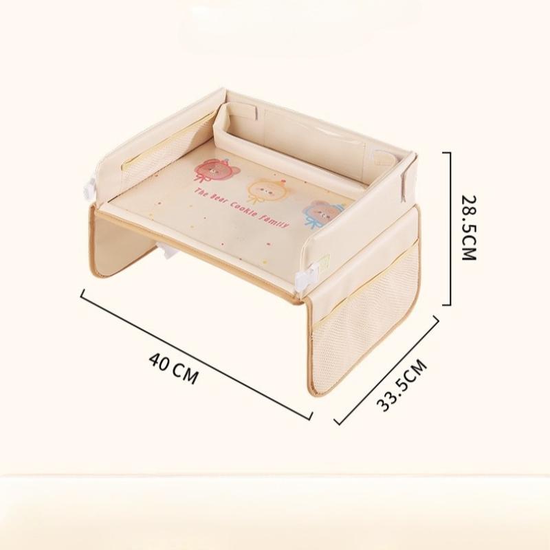 Car Dining Drawing Table Car Child Safety Seat Tray Cartoon Car Seat Table Tray Small Table Storage Tool Foldable Waterproof