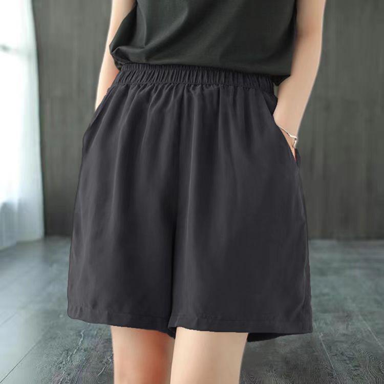 

Women s High-Waist Wide-Leg Cupro Silk Pants - Slimming, Elastic Waist, Drapes Well M