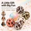 Wax Cracking Squishy, Crunchy Chocolate Squishy Ball, Soft Sensory Squeeze Toy for Stress Relief