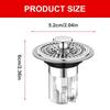 Washbasins Sink Drain Stopper Bathtubs Plug Anticlogging Drain Filter Drain Hair Catcher for Bathroom Kitchen Enduring