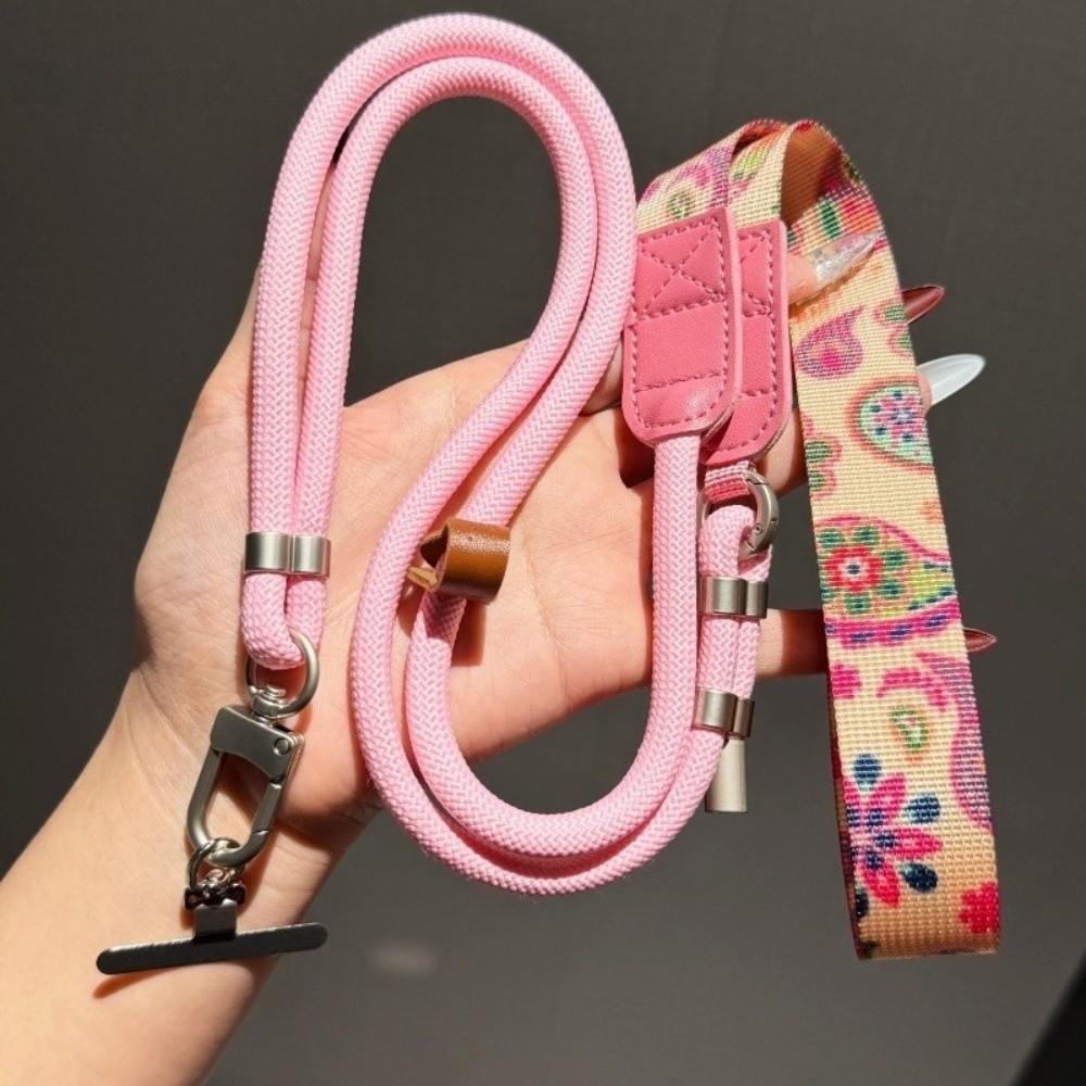Metal Hook Phone Lanyard 360 Degree Rotation Long Hanging Rope  for Phone Case