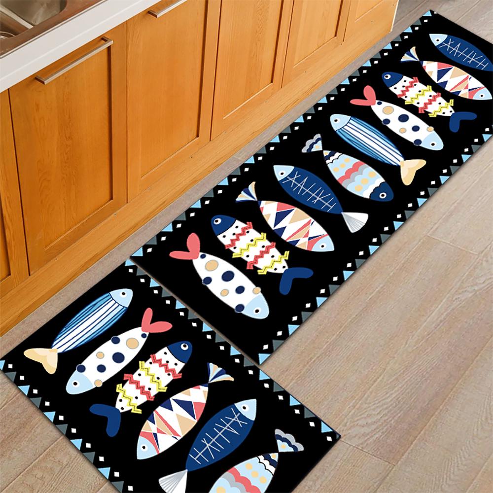 Модный текстильный кухонный коврик — фото 6