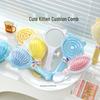 Cartoon Cat Paw Cushion Comb: Cute, Soft, Portable Travel Brush with Heart Massage Design