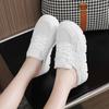 W thick-soled heightening bag head board shoes, new breathable mesh casual wear casual board in summer