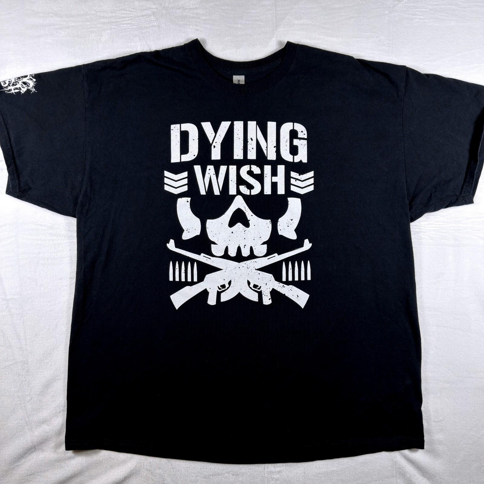 Dying Wish Band T-Shirt Mens 2XL Black Bullet Club Graphic AEW NJPW Gildan RARE Unisex T-Shirt XXXXL