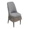 Breathable Elastic Chair Cover Wrinkled Fabric Full Wrap Stool Cover Dining Chair Cover  Kitchen