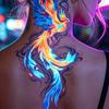 Removable Tattoo Stickers 5 Sheets Butterfly Stickers, Waterproof Temporary Flower Tattoos, Colorful Non-irritating Decals Face Body Tattoos