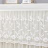 Translucent Cabinet Curtain Embroidered Lace Living Room Partition Kitchen Cabinet Dust Cover Multifunctional Home Decoration