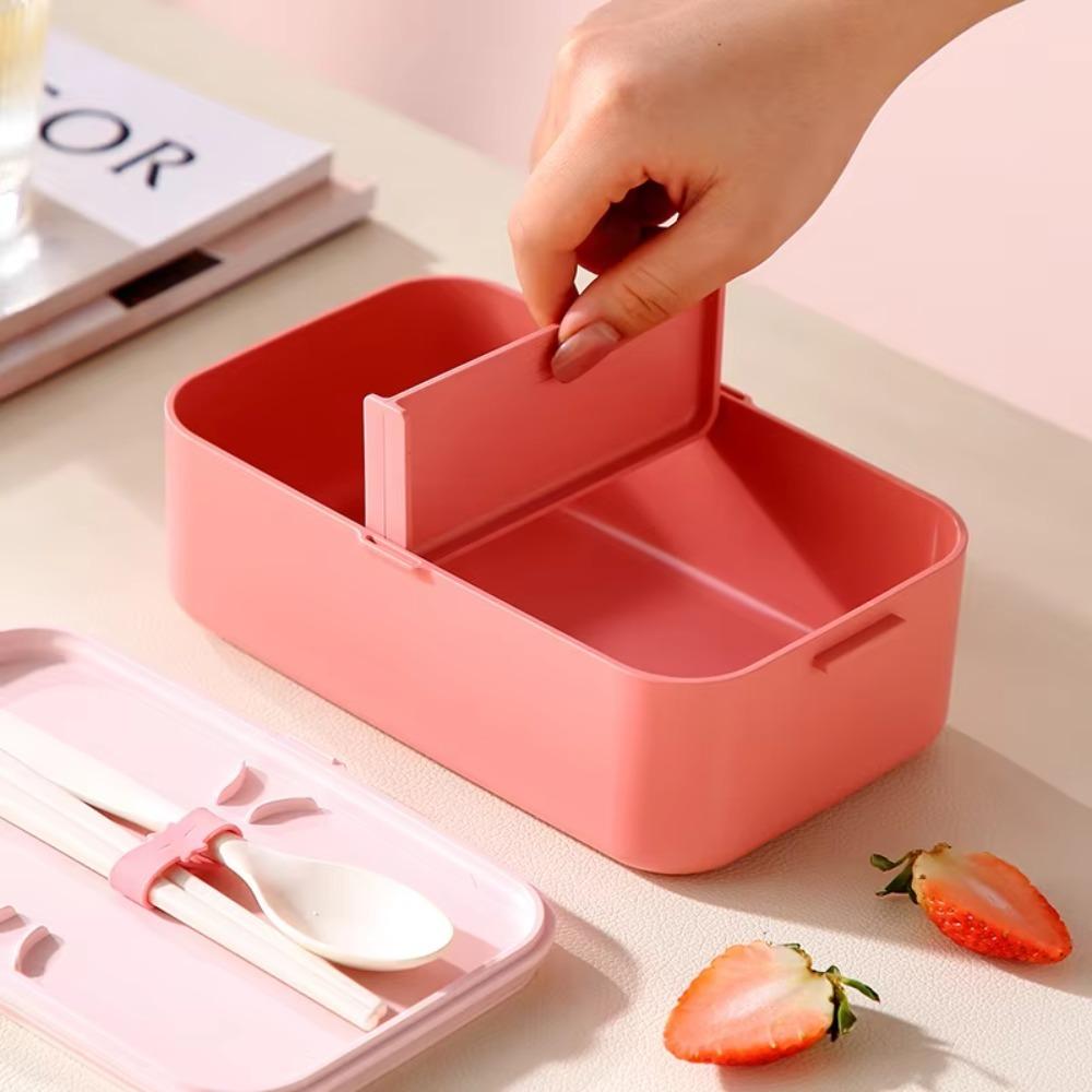 Japanese-style 2 Layer Picnic Lunch Box Separated Food Container Student Lunch Container  School