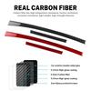 Real Soft Carbon Fiber Sticker For Honda Accord 2013 2014 2015 2016 2017 LHD Car Co-Pilot Instrument Strip Trim Accessories