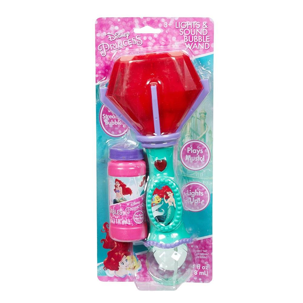 Little Kids Disney The Little Mermaid Light and Sound Musical Bubble Wand with Bubble Solution